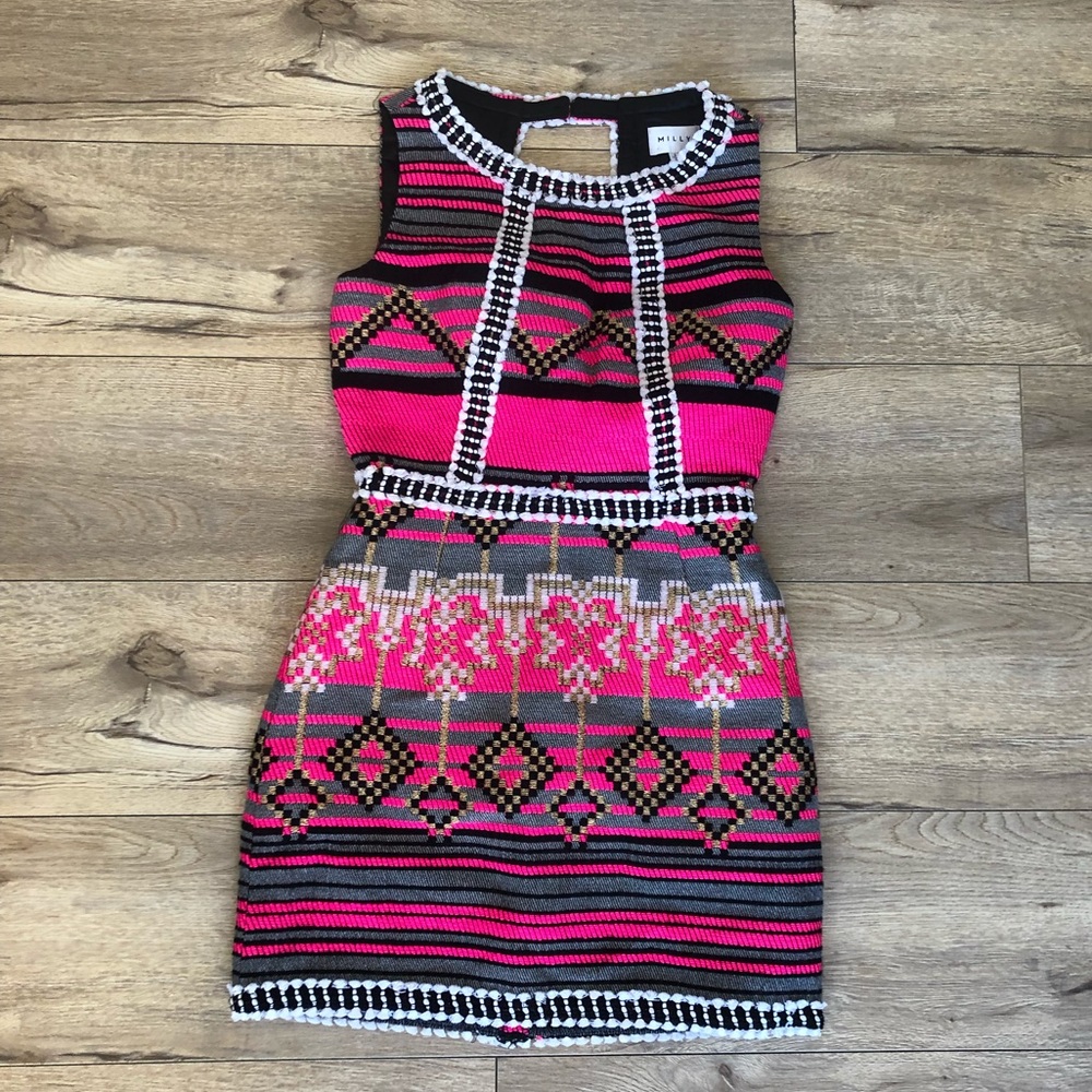 New Milly Pink Mini Dress